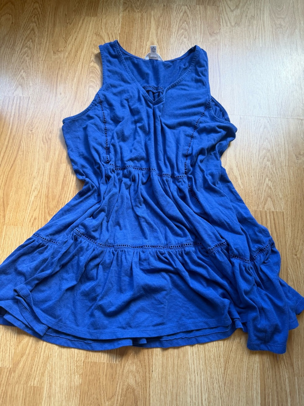 Royal Blue Sleeveless Tiered Summer Tunic